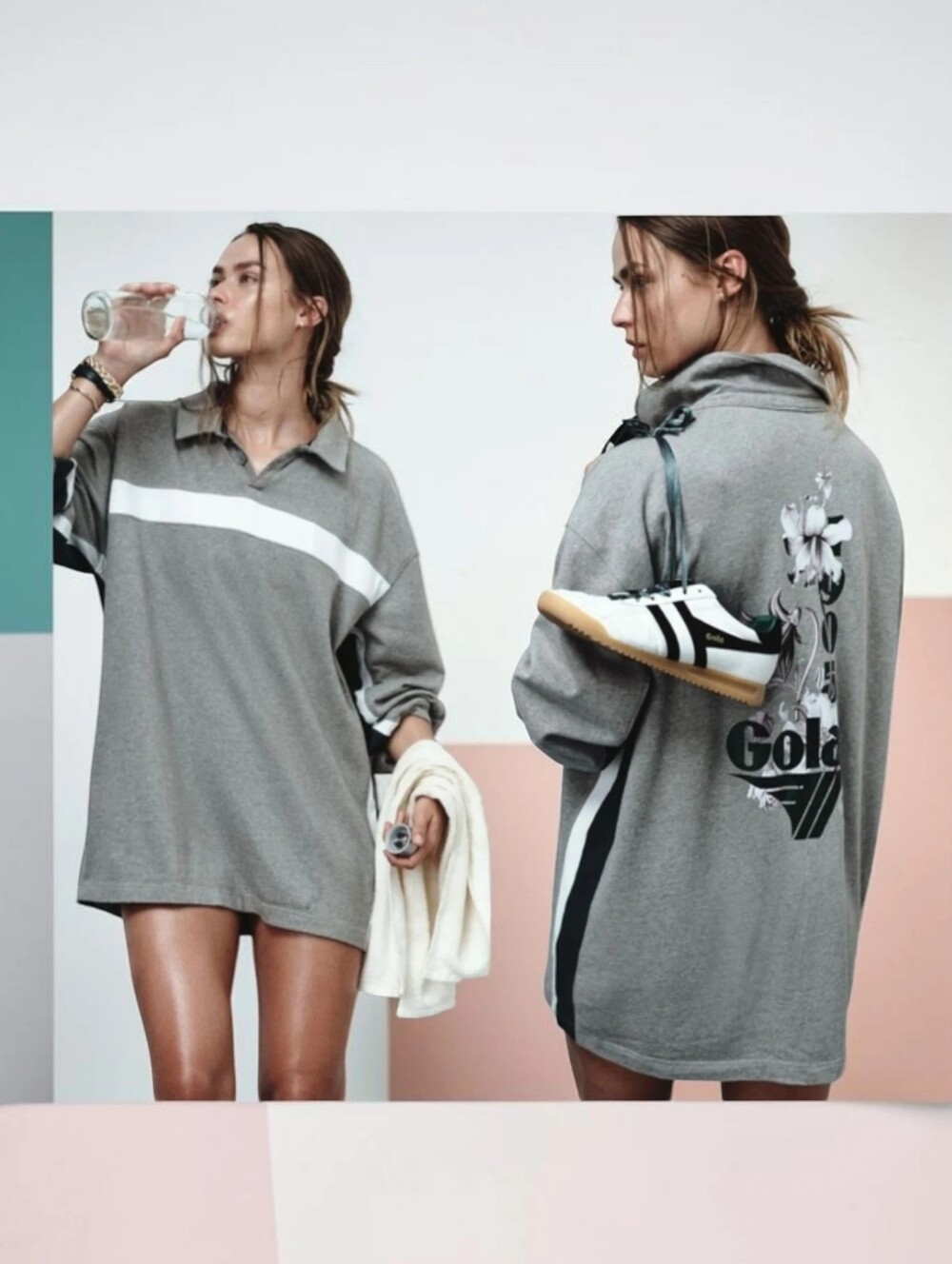 🆕️ Anthropolgie X Gola Team Jersey Mini Dress Womens Size XL Athleisure Fall